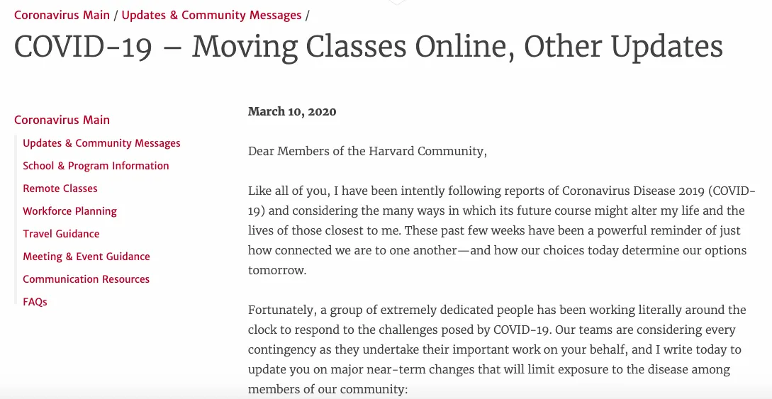 harvard-university-cancel-classes